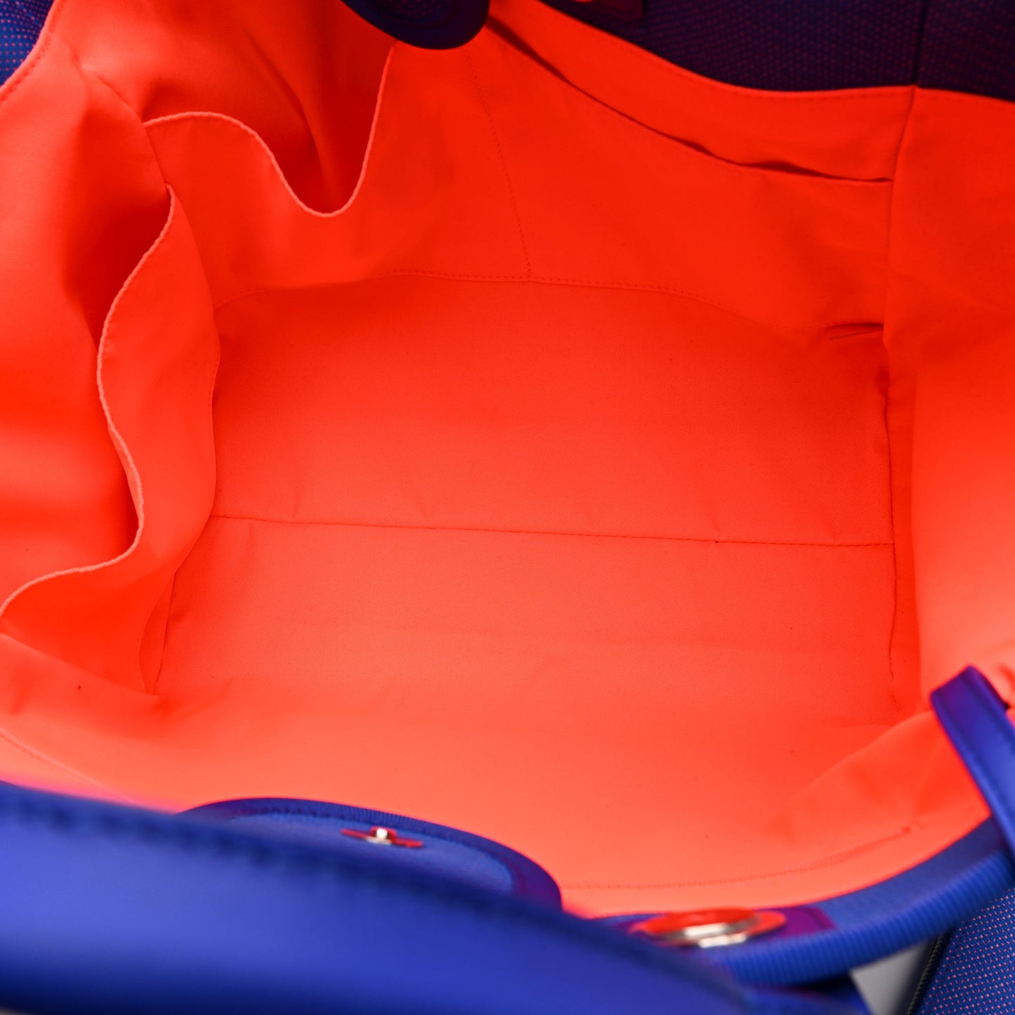 Mixed Fibers Medium Deauville Tote Blue Orange