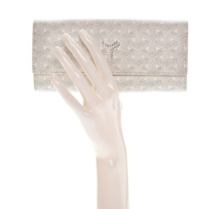 Goyard Goyardine Varenne Long Wallet White 2 of 13