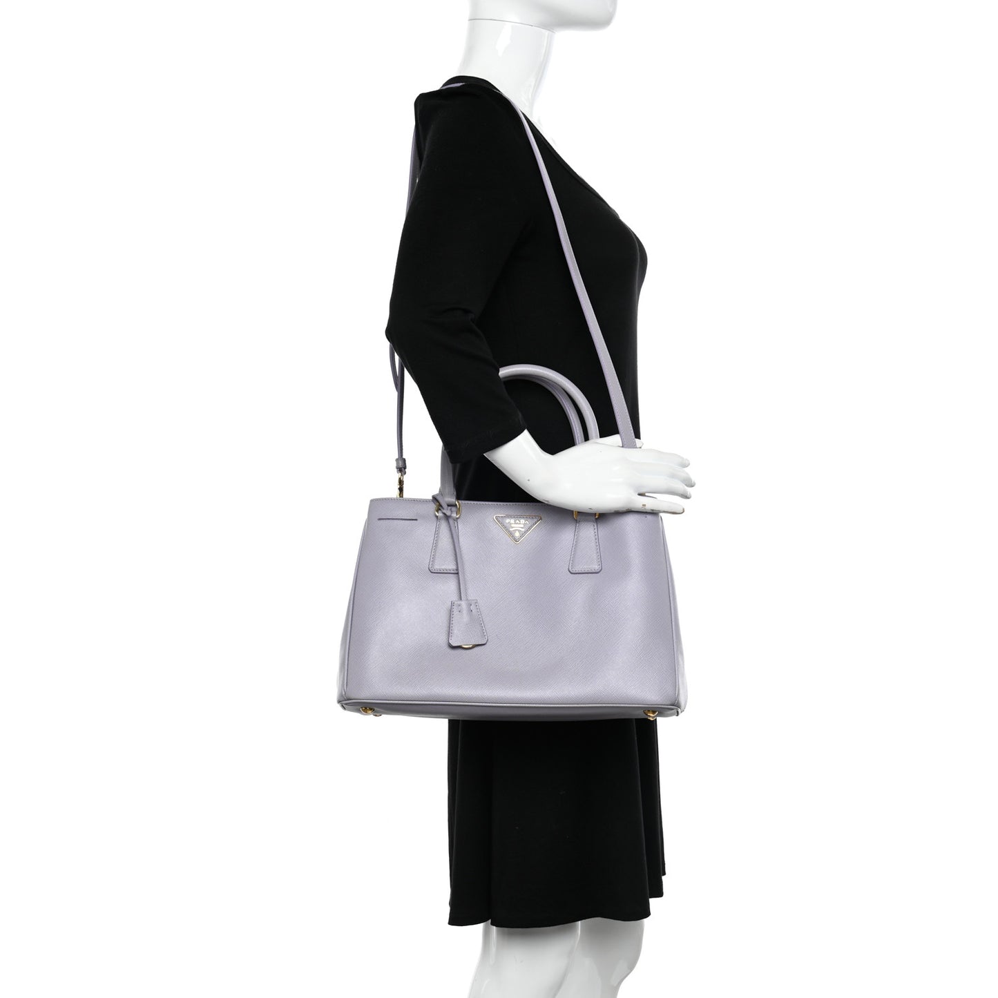 Saffiano Lux Medium Tote Glicine