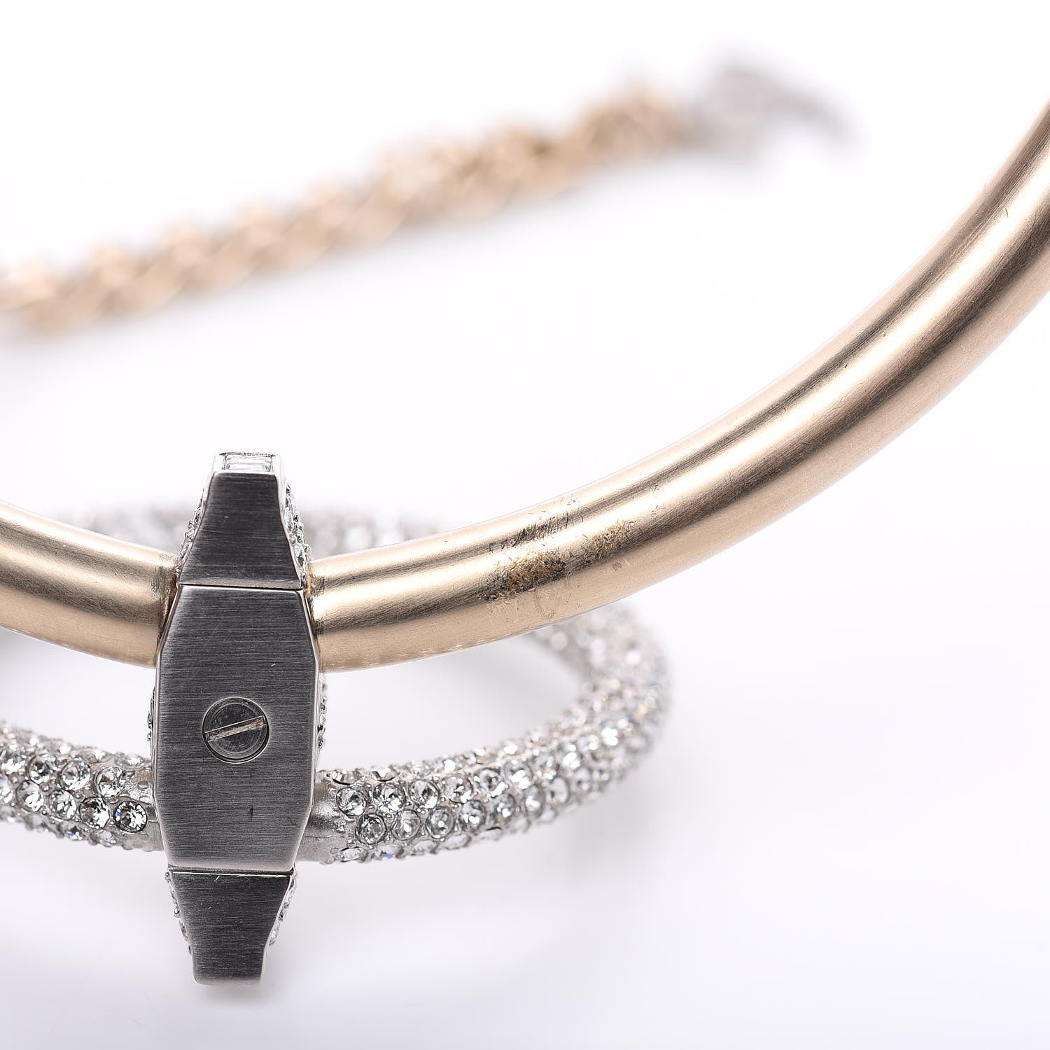 Chanel Crystal CC Choker Necklace Gold 6 of 6