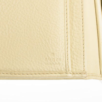 Gucci Guccissima Web Metal Bar Continental Wallet Off White 6 of 7
