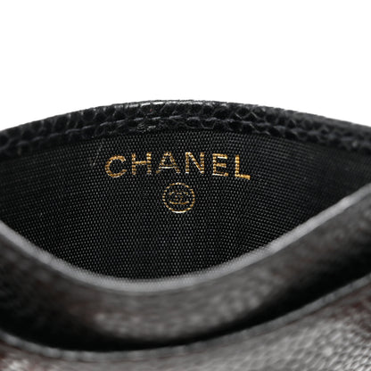 Chanel Caviar Timeless CC Card Holder Black 6 of 9