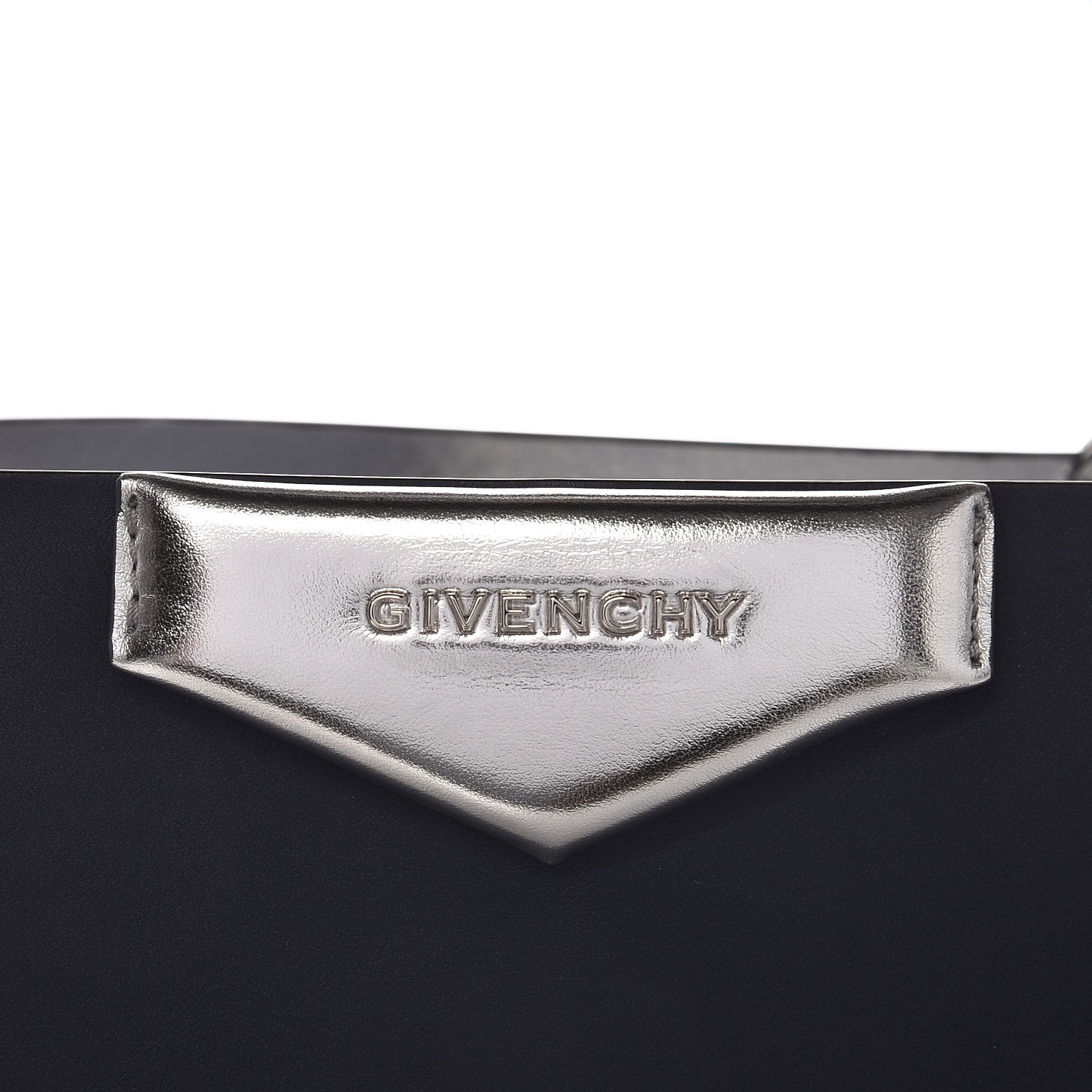 Givenchy Calfskin Large Antigona Tote Night Blue Silver 10 of 12