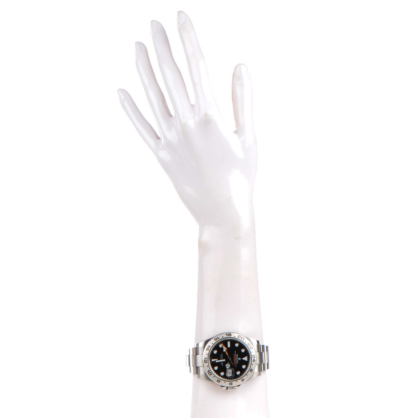 Stainless Steel 42mm Oyster Perpetual Date Explorer II Watch Black 216570