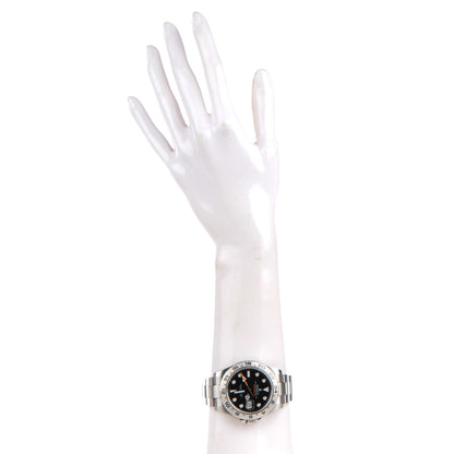 Rolex Stainless Steel 42mm Oyster Perpetual Date Explorer II Watch Black 216570 2 of 8
