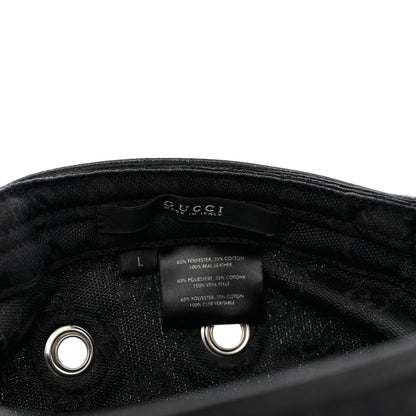 Gucci Monogram Canvas Military Hat L Black 8 of 9