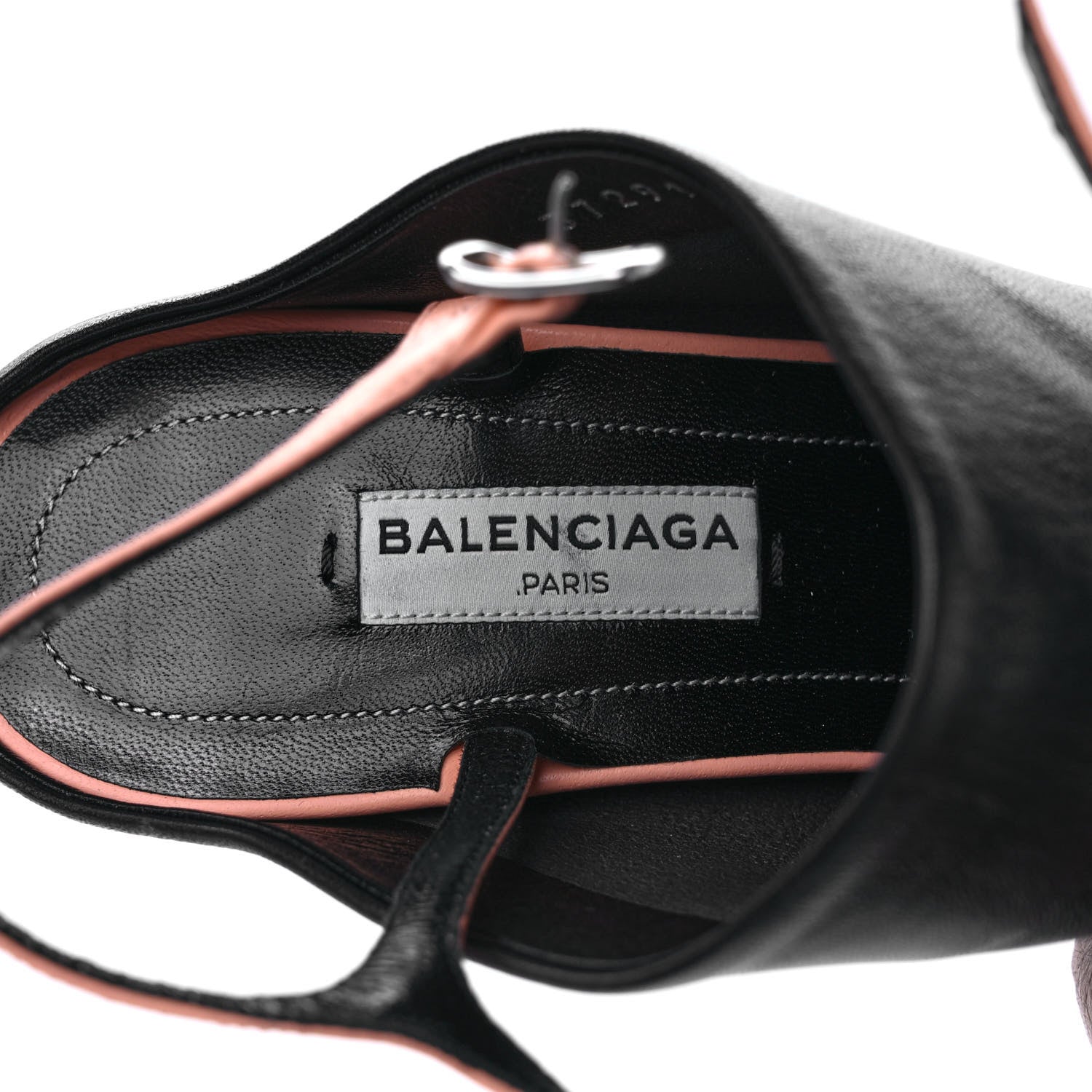 Balenciaga Lambskin Bi-Color Open Toe Glove Sandal 39 Ink Pink 7 of 8