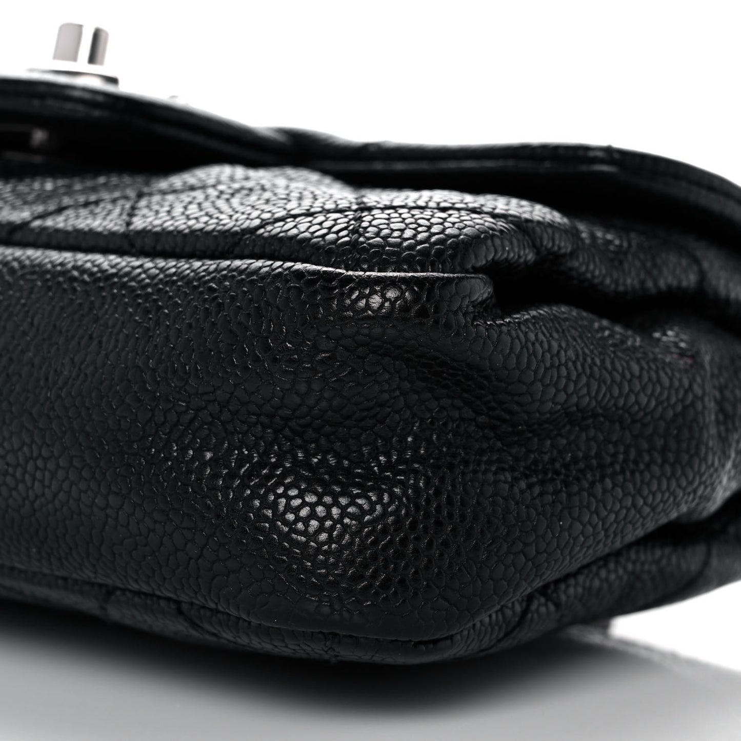 Caviar Quilted Mini Simply CC Flap Black