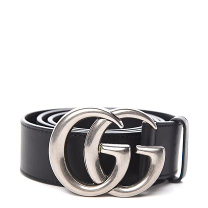 Gucci Moon Calfskin Nickel Double G 40mm Belt 85 34 Black 1 of 5