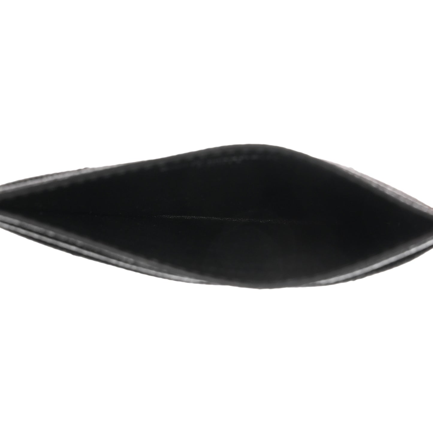 Grain De Poudre Matelasse Chevron Monogram Credit Card Case Black