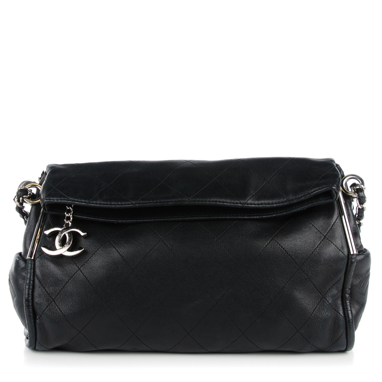 Chanel Lambskin Stitched Medium Ultimate Soft Tote Black 1 of 7