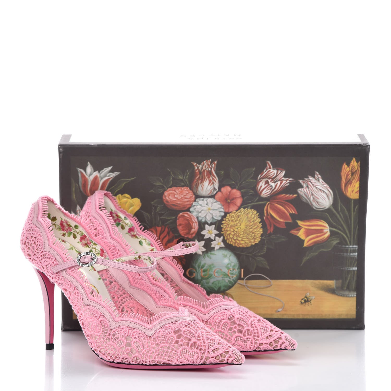 Gucci Lace Pizzo Venice 40 Soft Pink 10 of 10