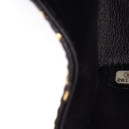 Chanel Calfskin Crocodile Embossed Graffiti 2.55 Mini Cocodile Reissue Flap Black Gold 10 of 11