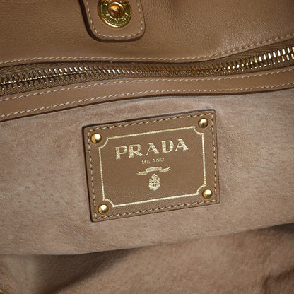 Prada Soft Calf Tote Sughero 7 of 11