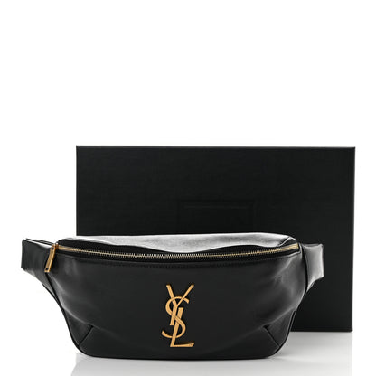 Saint Laurent Grain De Poudre Monogram Belt Bag Black 12 of 12