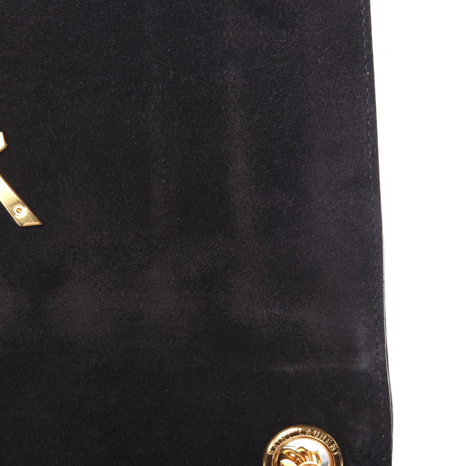 Saint Laurent Patent Matelasse Monogram Large Vicky Chain Bag Black 9 of 11
