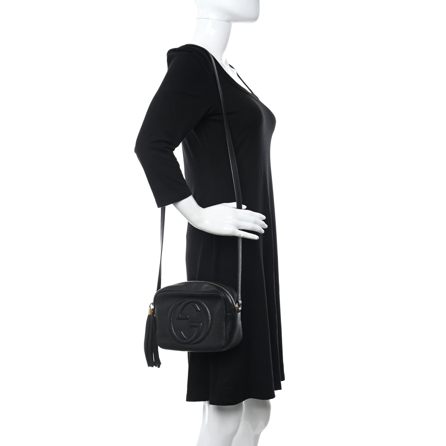 Gucci Pebbled Calfskin Small Soho Disco Bag Black 2 of 14