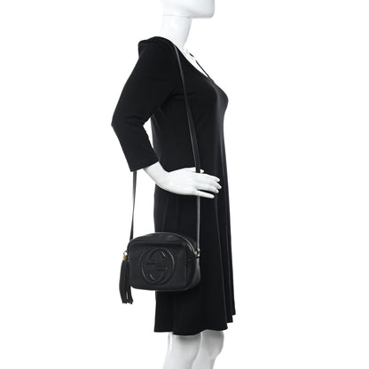 Gucci Pebbled Calfskin Small Soho Disco Bag Black 2 of 14