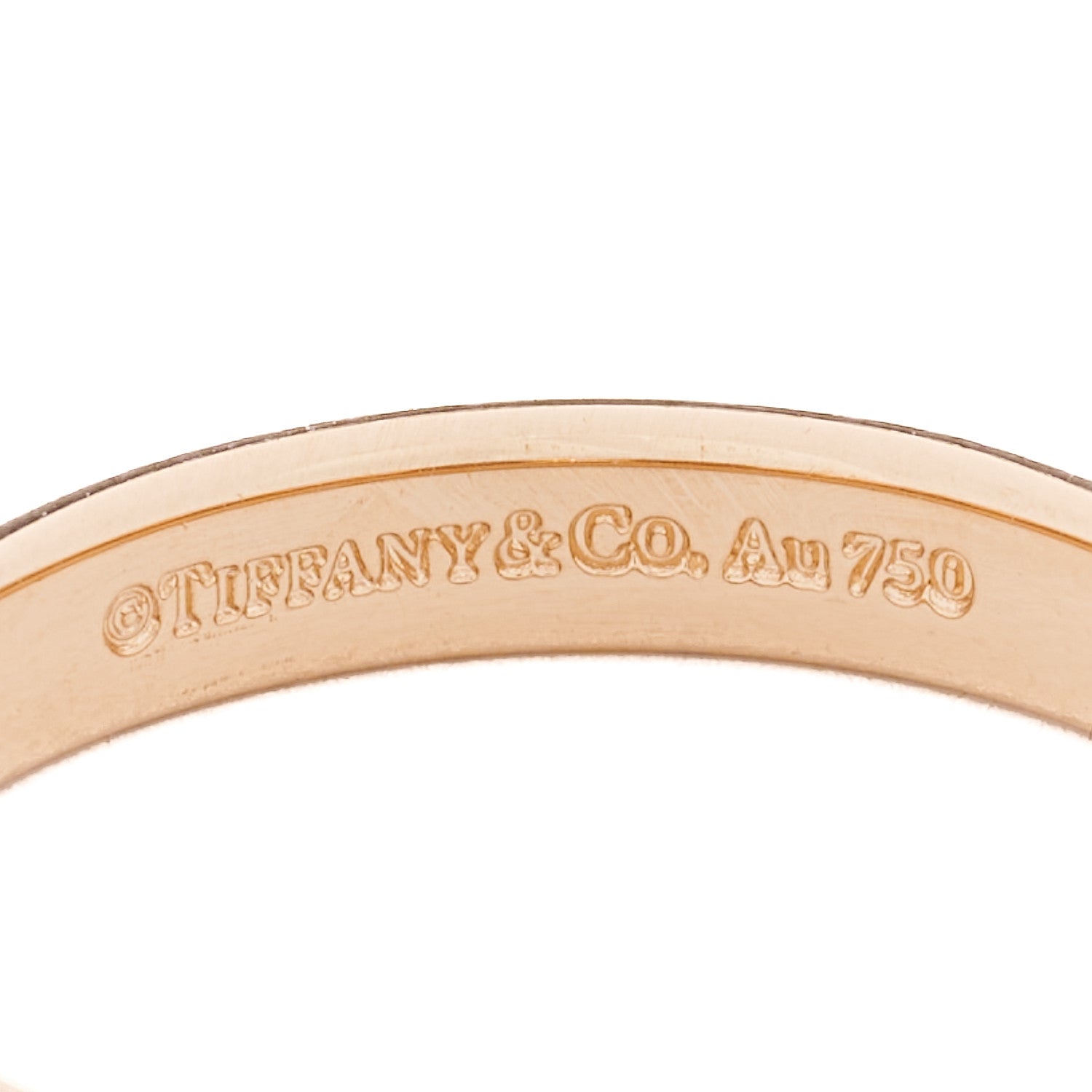 Tiffany 18K Rose Gold 3mm Classic Wedding Band Ring 53 6.5 4 of 4