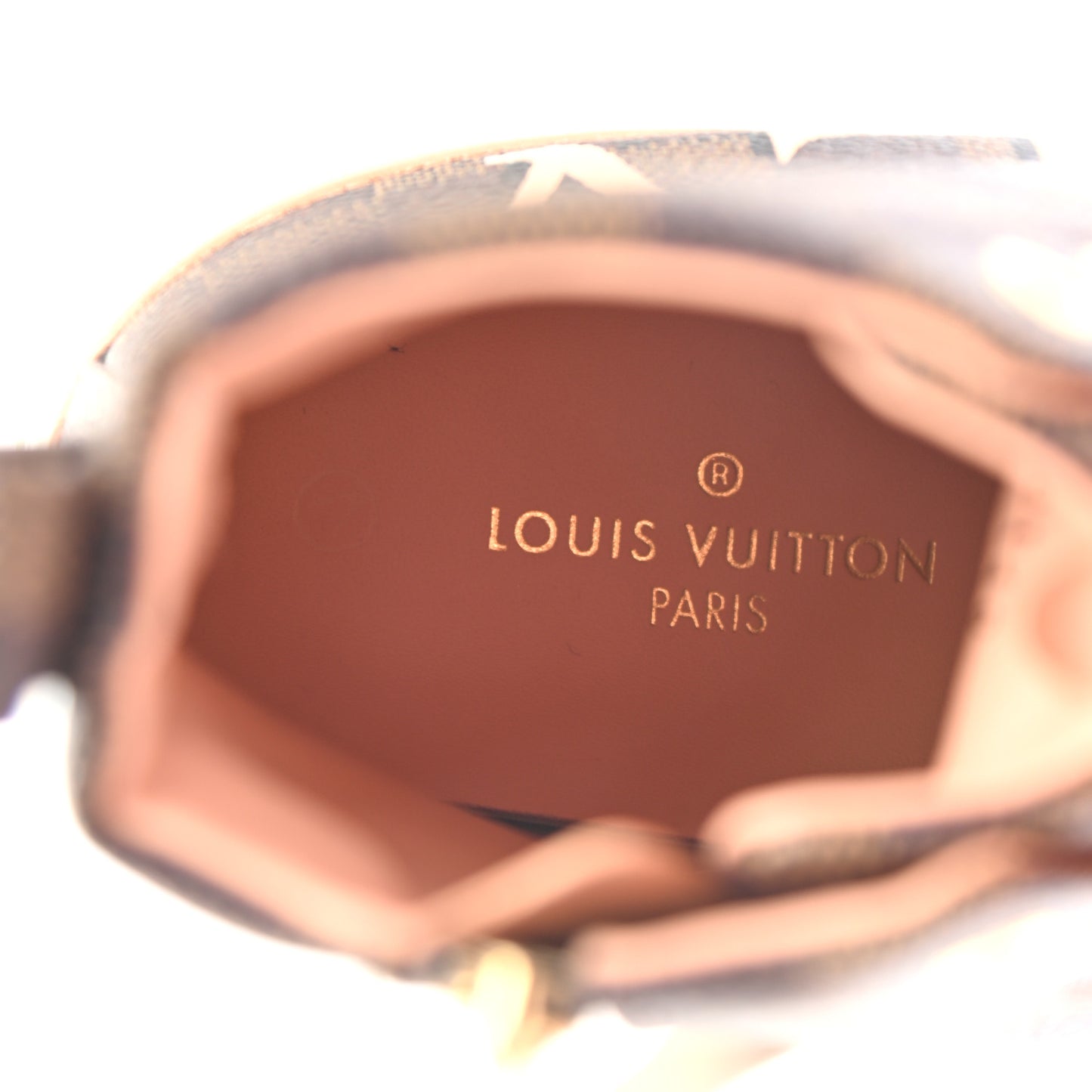 Damier Ebene Stellar High Top Sneakers 35 Venus Pink