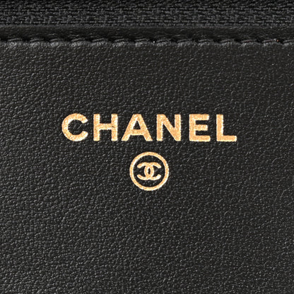 Chanel Caviar Quilted Boy Wallet On Chain WOC Black 7 of 16
