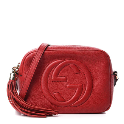 Gucci Pebbled Calfskin Small Soho Disco Bag Tabasco Red 1 of 13