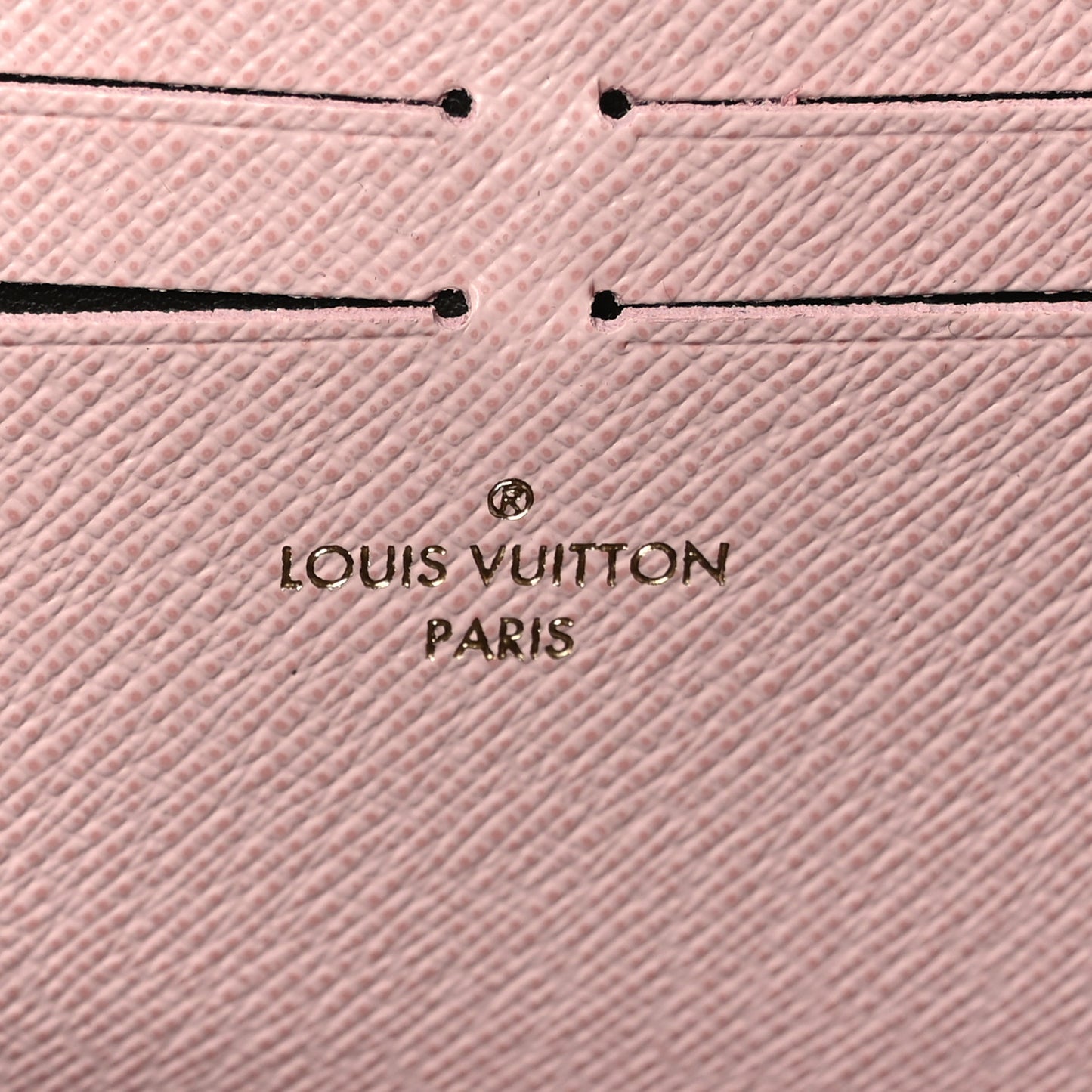 Damier Ebene Clemence Wallet Rose Ballerine