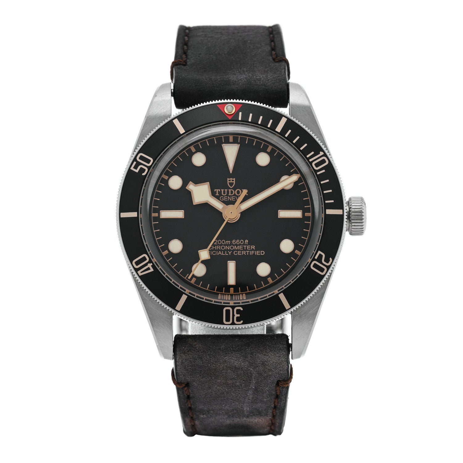 TUDOR Stainless Steel Calfskin 39mm Black Bay Fifty Eight Automatic Watch Black 79030N 1 of 5