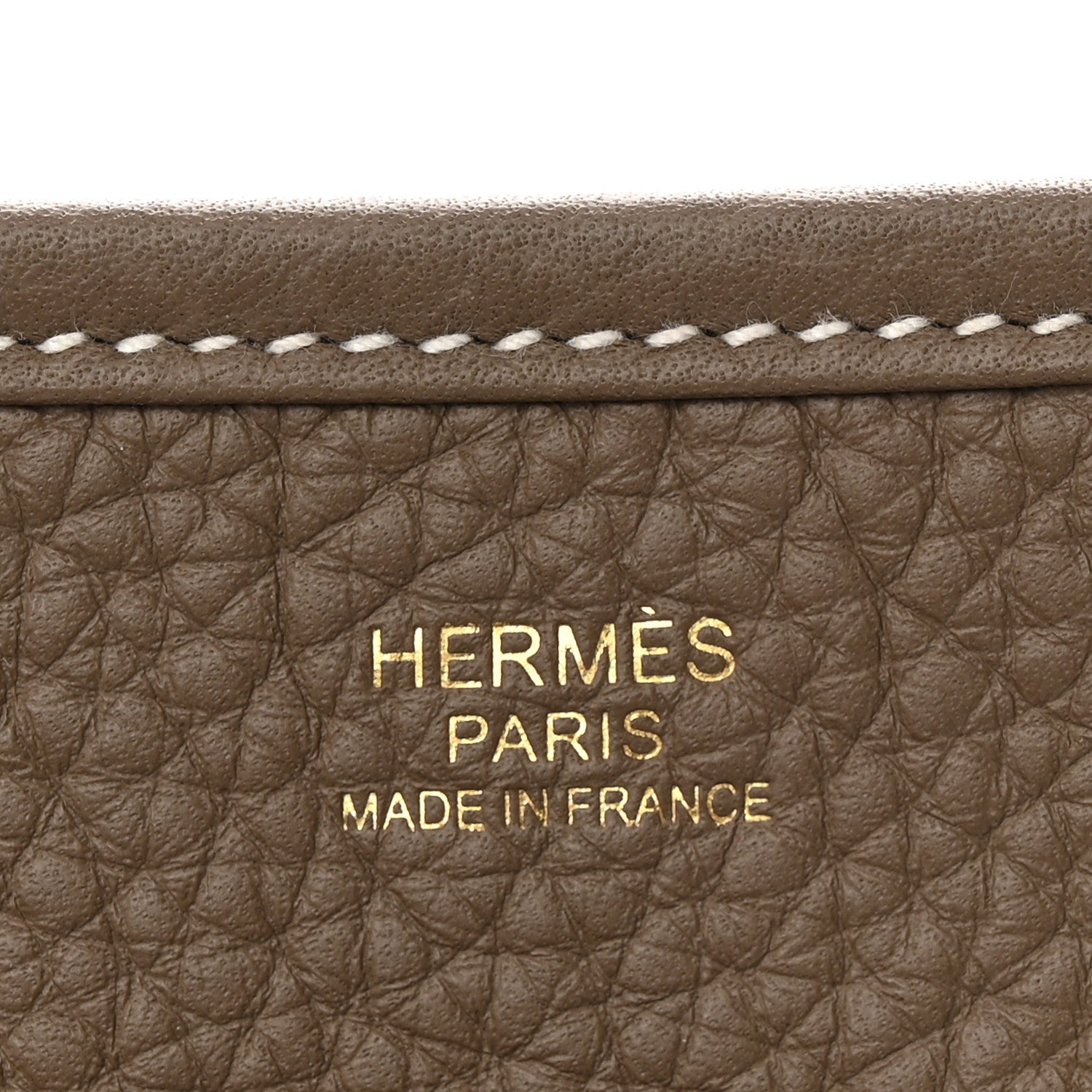Hermes Taurillon Clemence Evelyne III PM Etoupe 6 of 10