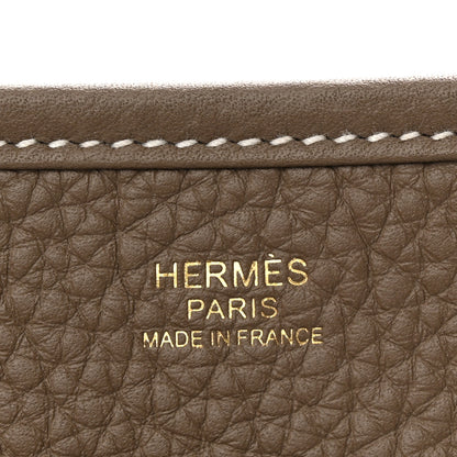 Hermes Taurillon Clemence Evelyne III PM Etoupe 6 of 10