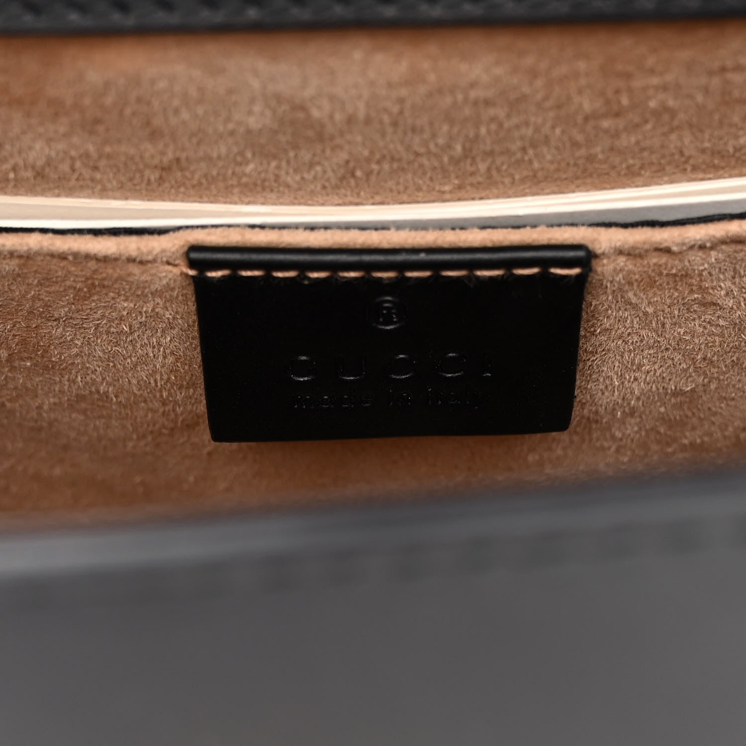 Gucci Calfskin Mini Sylvie Top Handle Bag Black 6 of 10