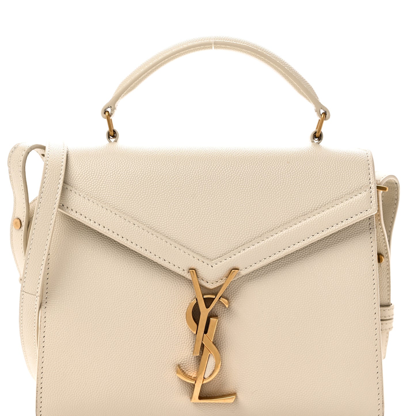Grain de Poudre Mini Classic Monogram Cassandra Top Handle Crema Soft Rouge Legion
