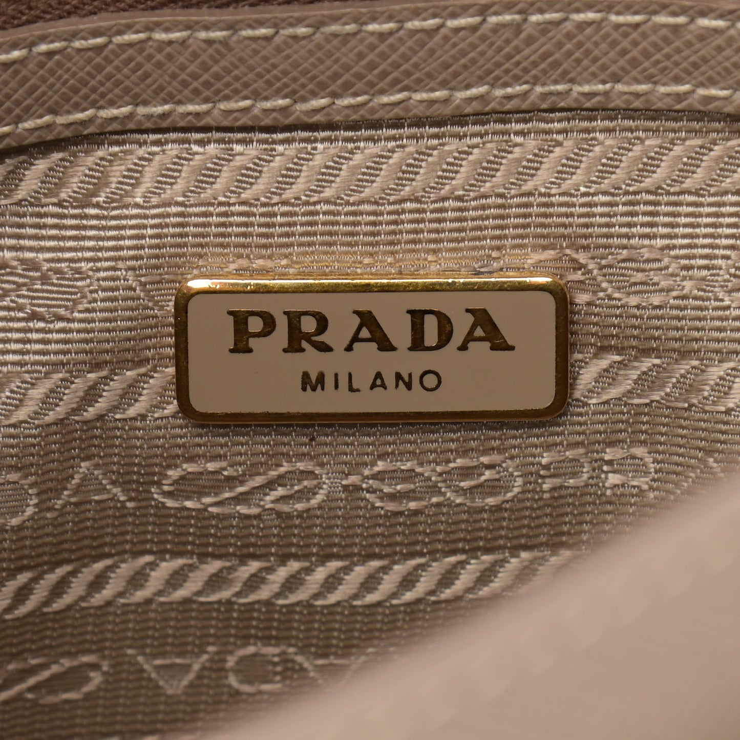 Saffiano Lux Crossbody Bag Visone