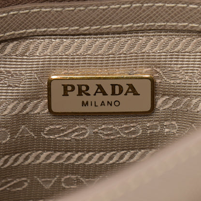 Prada Saffiano Lux Crossbody Bag Visone 6 of 16