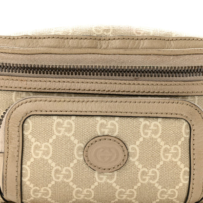 Gucci GG Supreme Monogram Textured Calfskin Web Retro Interlocking G Belt Bag Beige Mystic White Oatmeal 7 of 12