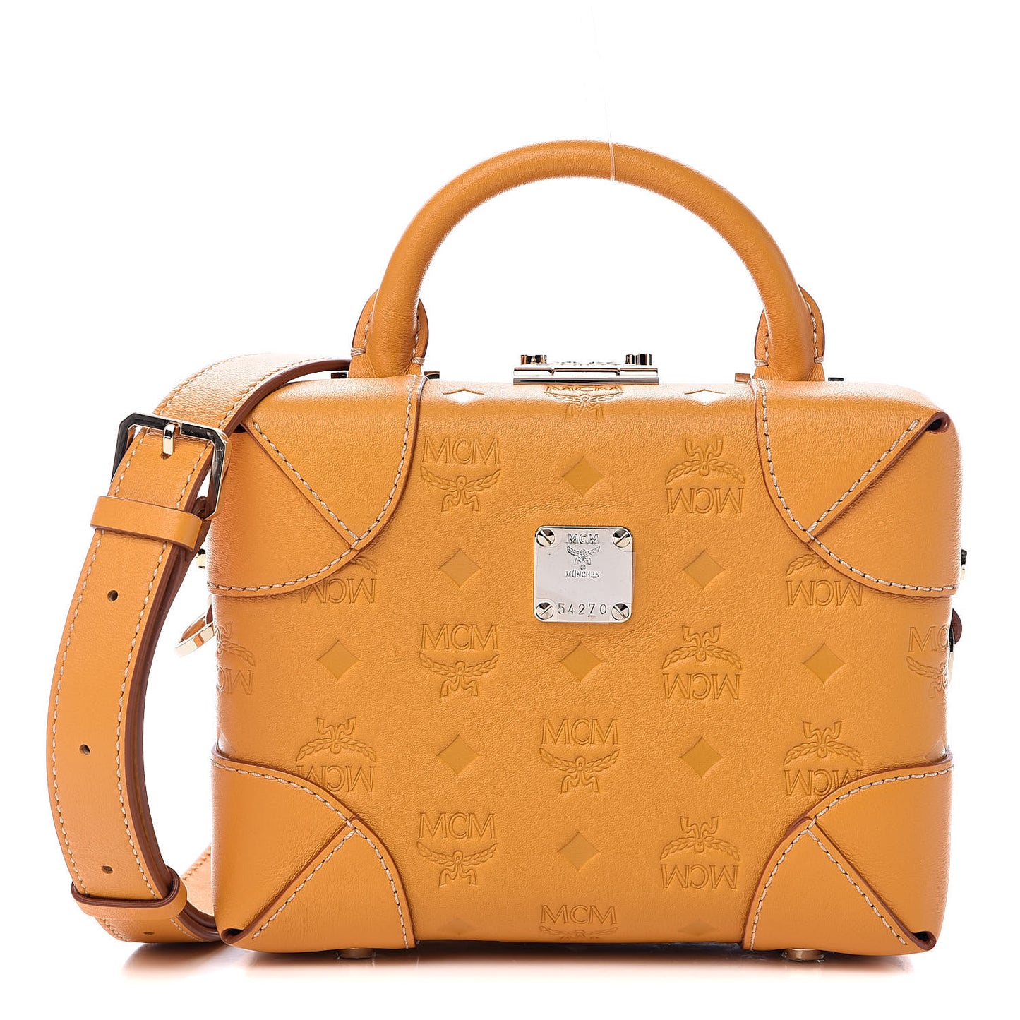 Calfskin Ottomar Monogram Soft Berlin Crossbody Golden Mango