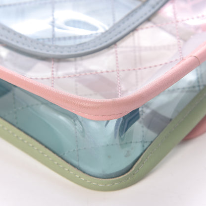 Chanel Lambskin PVC Quilted Mini Coco Splash Flap Blue Green 11 of 18