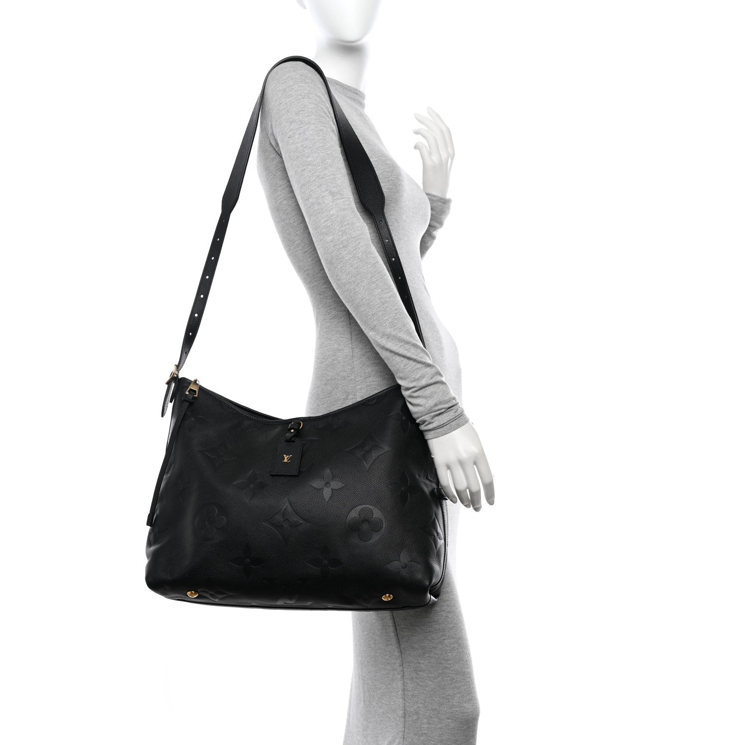 Louis Vuitton Empreinte Monogram Giant Carryall MM Black 2 of 9