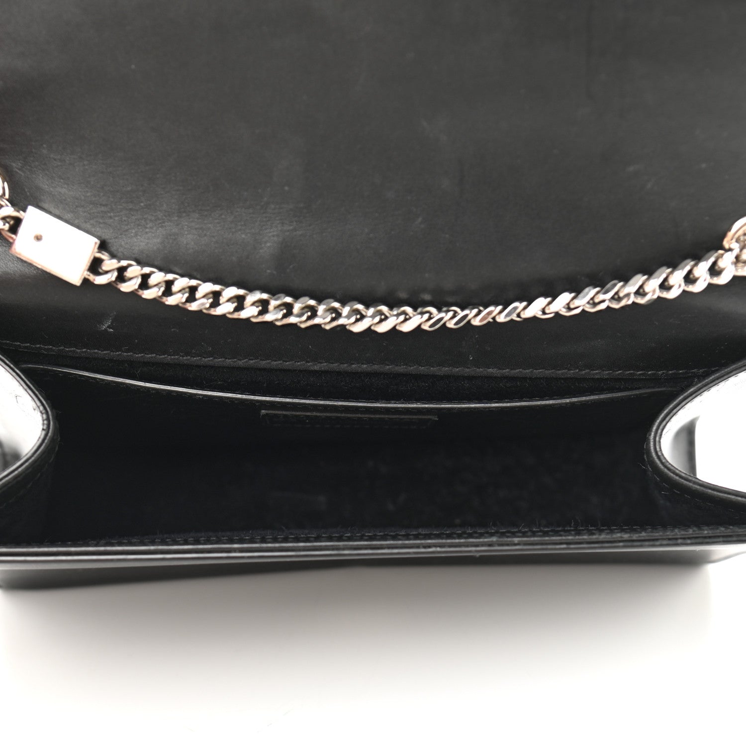 Saint Laurent Smooth Calfskin Medium Classic Monogram Kate Tassel Satchel Black 5 of 12