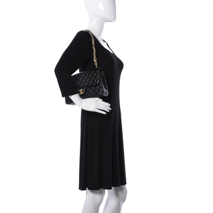 Chanel Lambskin Quilted Medium Westminster Pearl Flap Black 2 of 13