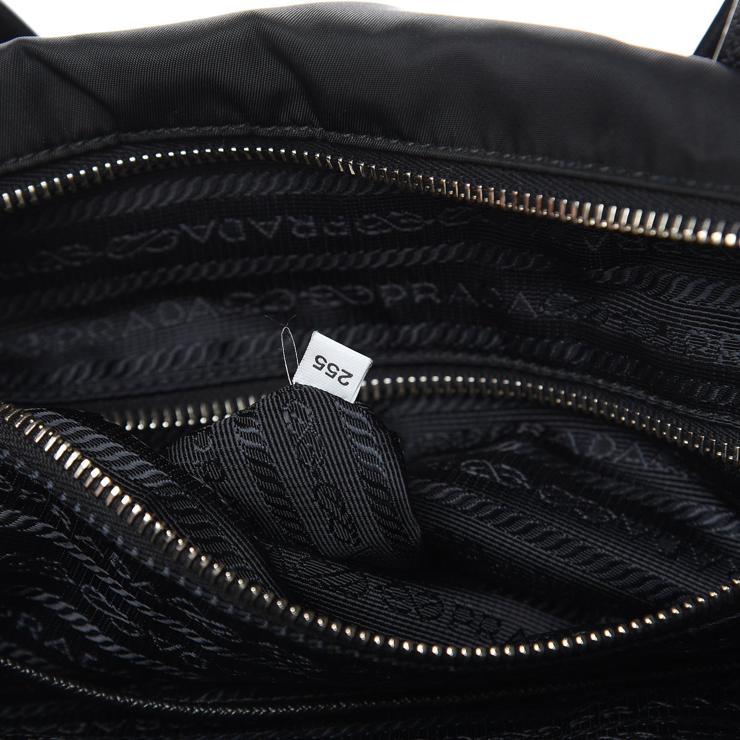 Tessuto Nylon Saffiano Vela Shopping Tote Black
