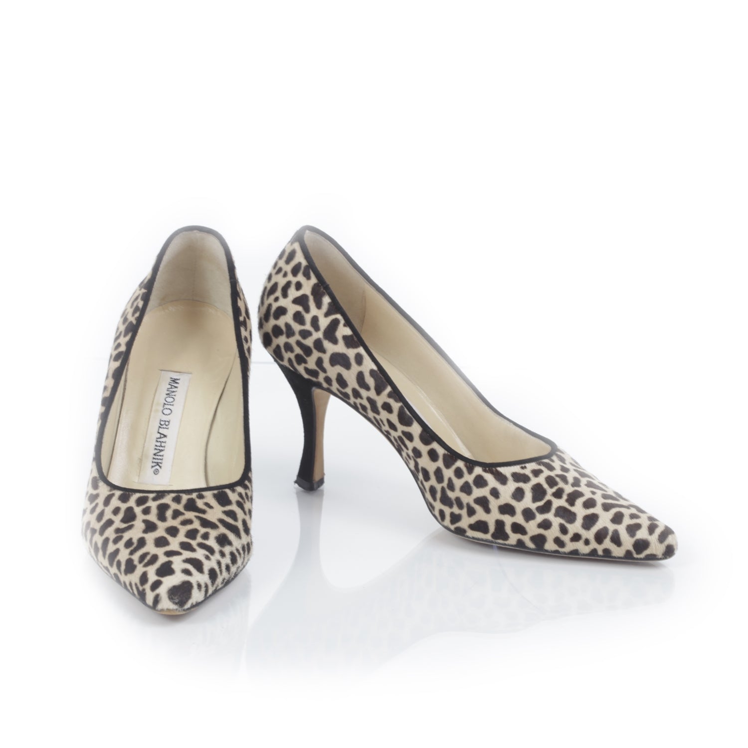 FASHIONPHILE MANOLOBLAHNIKAnimalPrintPonyHairHeels36 1 of 7