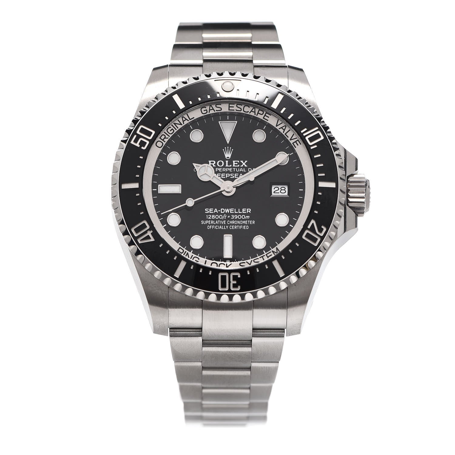 Rolex Stainless Steel 44mm Oyster Perpetual Date Sea-Dweller Deepsea Watch Black 126660 1 of 6