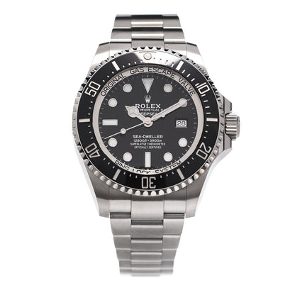 Rolex Stainless Steel 44mm Oyster Perpetual Date Sea-Dweller Deepsea Watch Black 126660 1 of 6