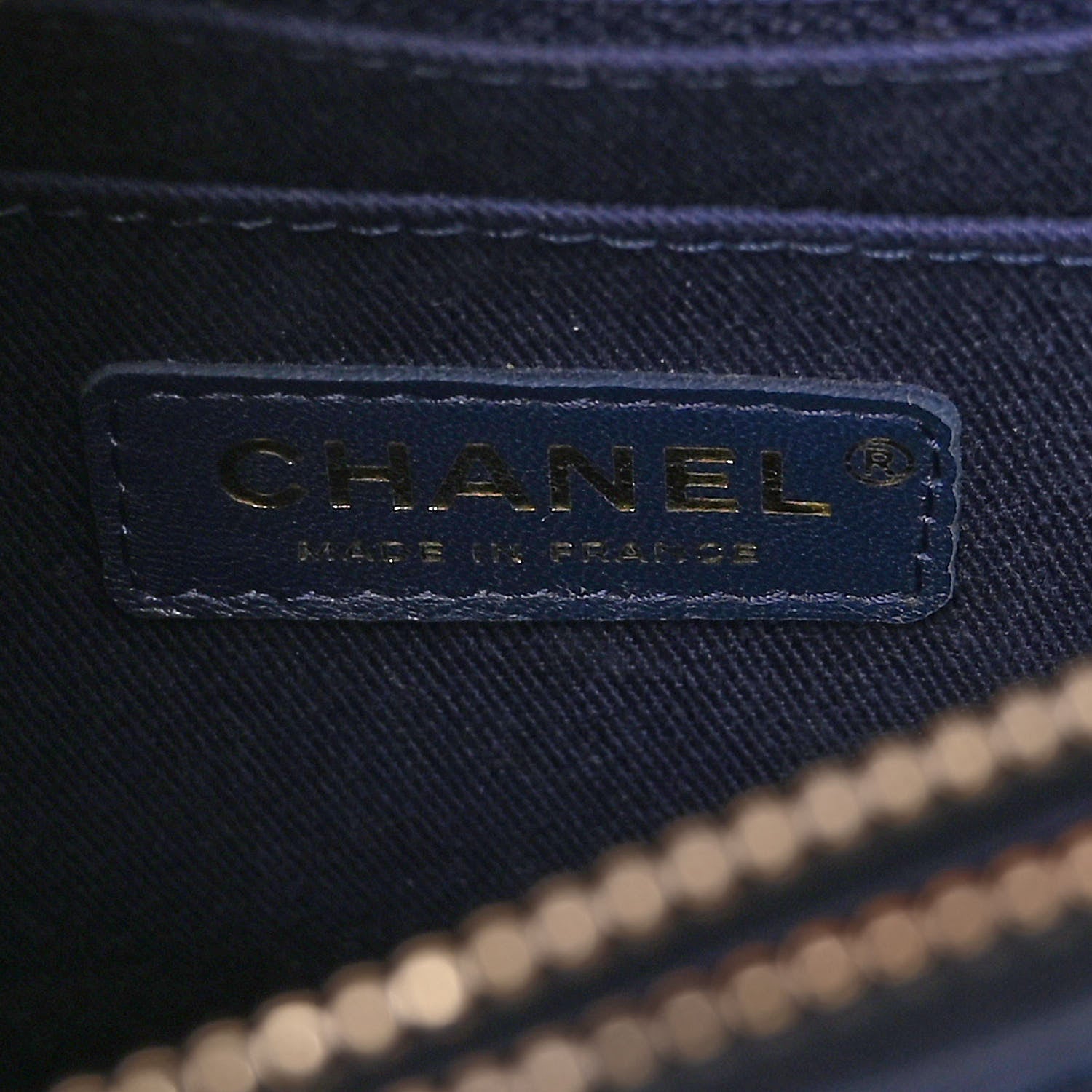 Chanel Grained Calfskin Small Neo Executive Shopper Tote Dark Blue 6 of 10