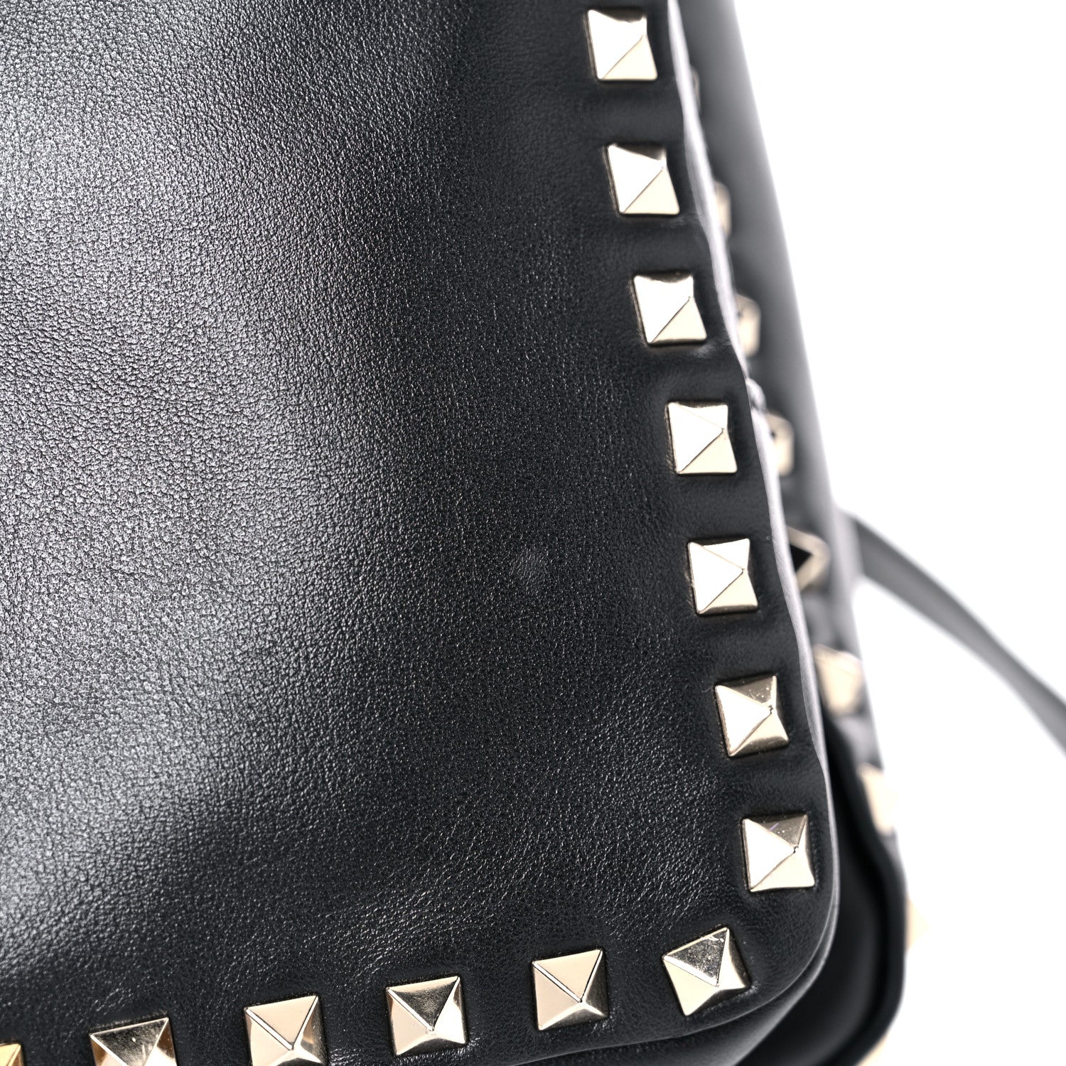 Valentino Garavani Vitello Medium Rockstud Backpack Black 9 of 16