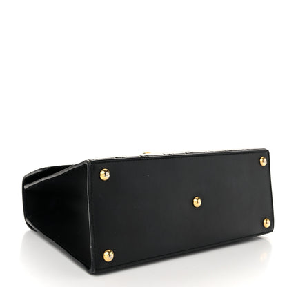 Gucci Guccissima Signature Small Padlock Top Handle Bag Black 4 of 12