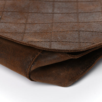 Chanel Calfskin Stitched Large Highlander Messenger Brown 11 of 16