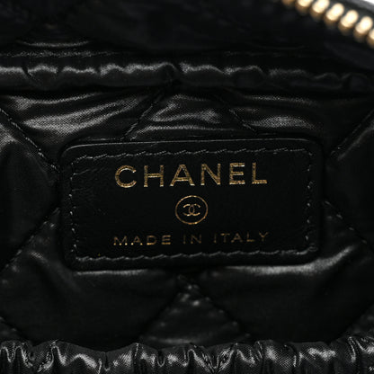 Chanel Caviar Quilted Medium Curvy Pouch Cosmetic Case Black 6 of 8