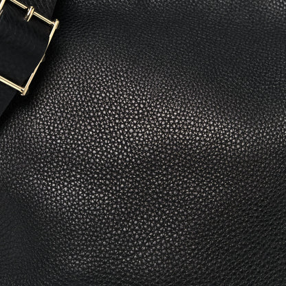 Valentino Garavani Pebbled Calfskin Large Rockstud Flip-Lock Messenger Bag Black 8 of 18